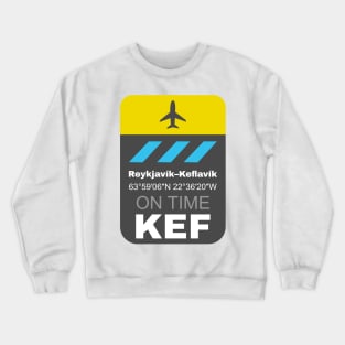 Reykjavik Keflavik KEF airport Crewneck Sweatshirt